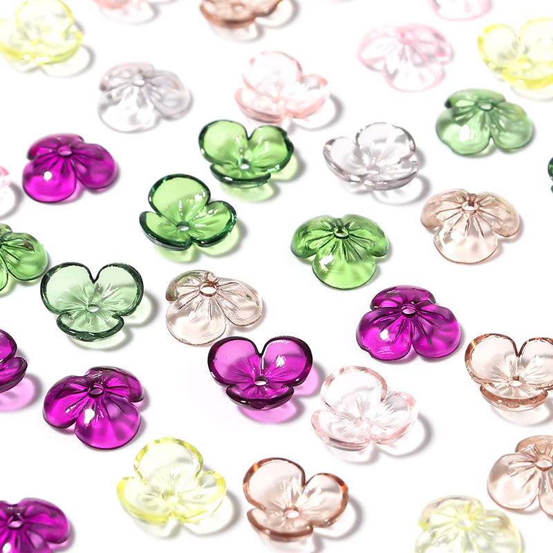 Resin Art Materials Kit - 20pcs/lot Transparent Resin Petal Beads Blossoms