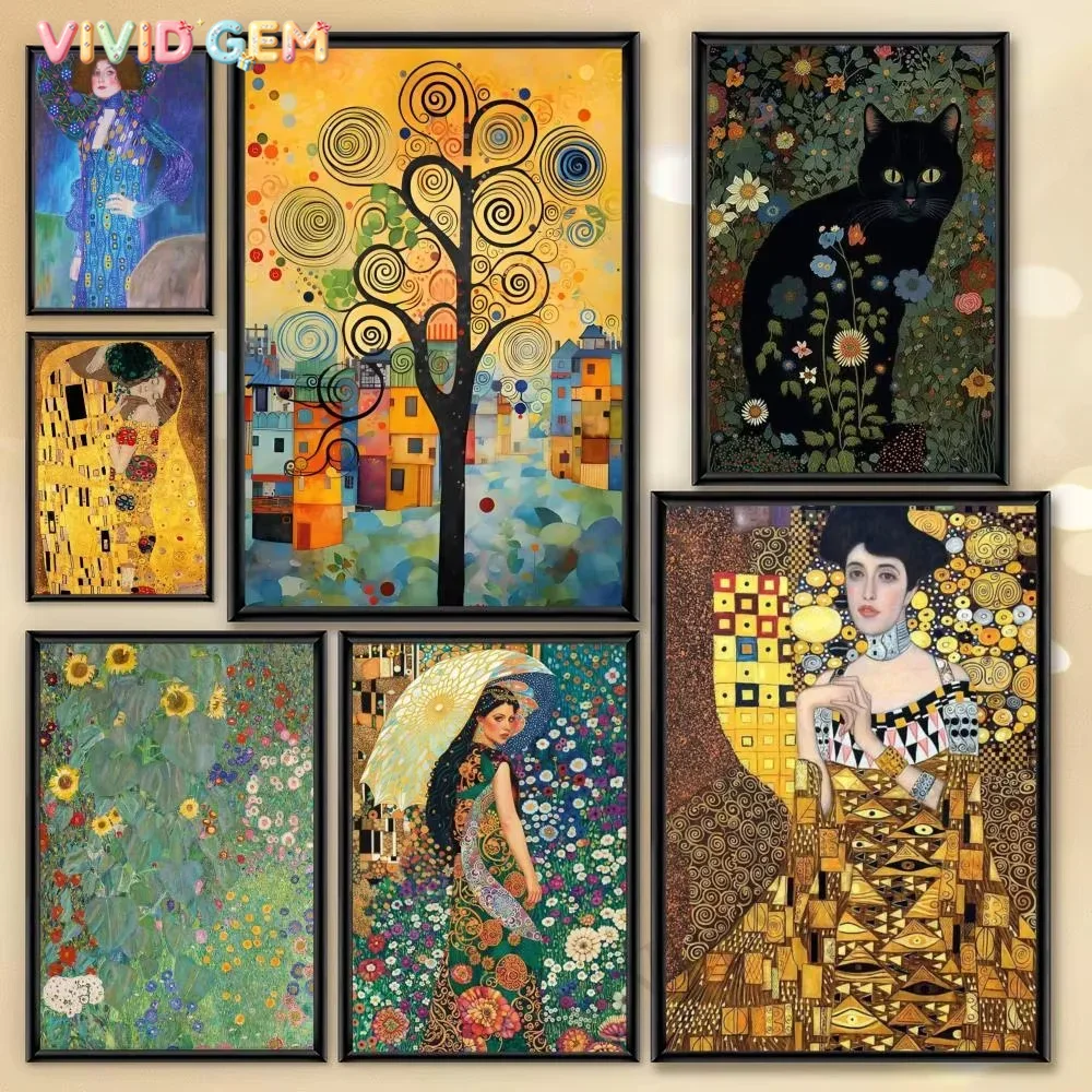Resin Art Flower - VIVID GEM Diamond Painting Gustav Klimt
