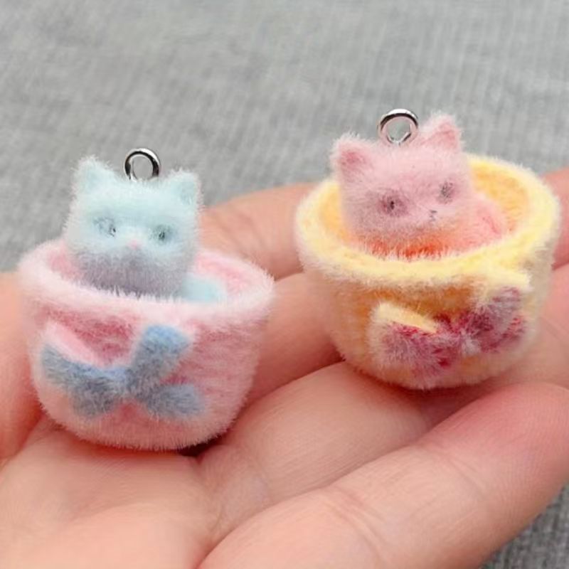 4pcs 3D plush resin cat pendan - Resin Art Materials Kit recension och pris