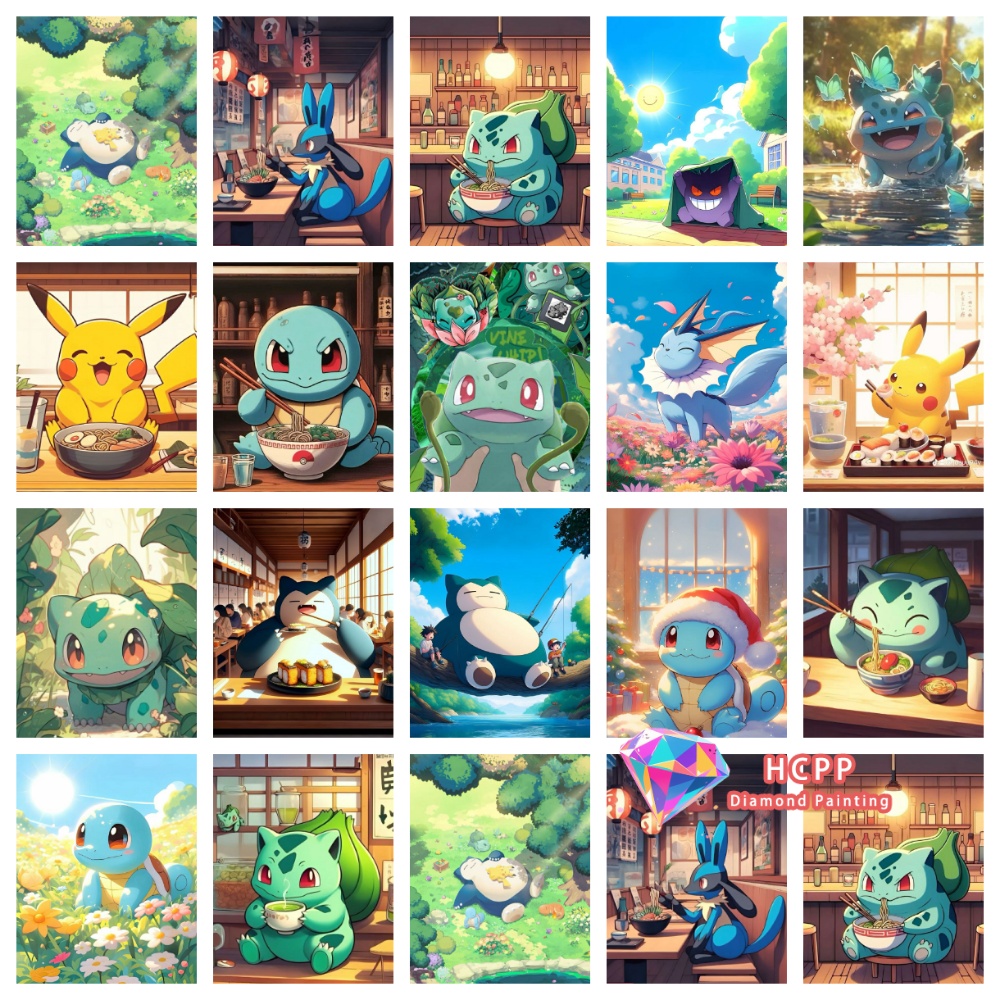 Pikachu Bulbasaur Squirtle Ani - Resin Art For Beginners recension och pris
