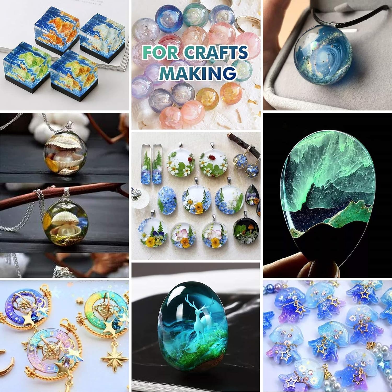 300g UV Resin Clear,Hard,Upgra - Resin Art Letters recension och pris
