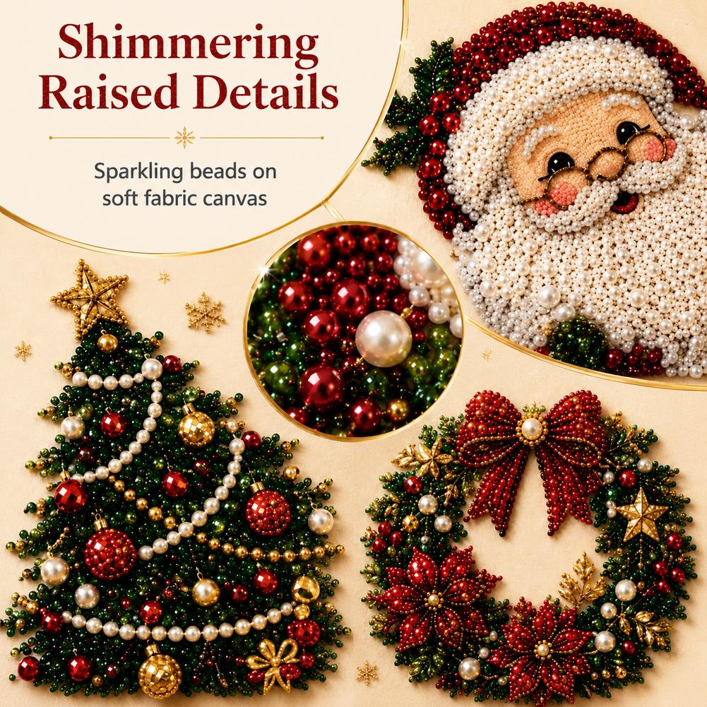 Christmas Santa Claus Pearl Ar - Resin Art Wall Decor recension och pris