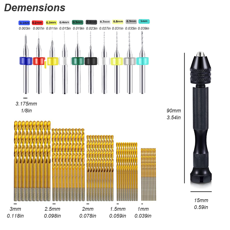 Micro Mini Pin Vise Hand Drill - Resin Art Drill Machine recension och pris