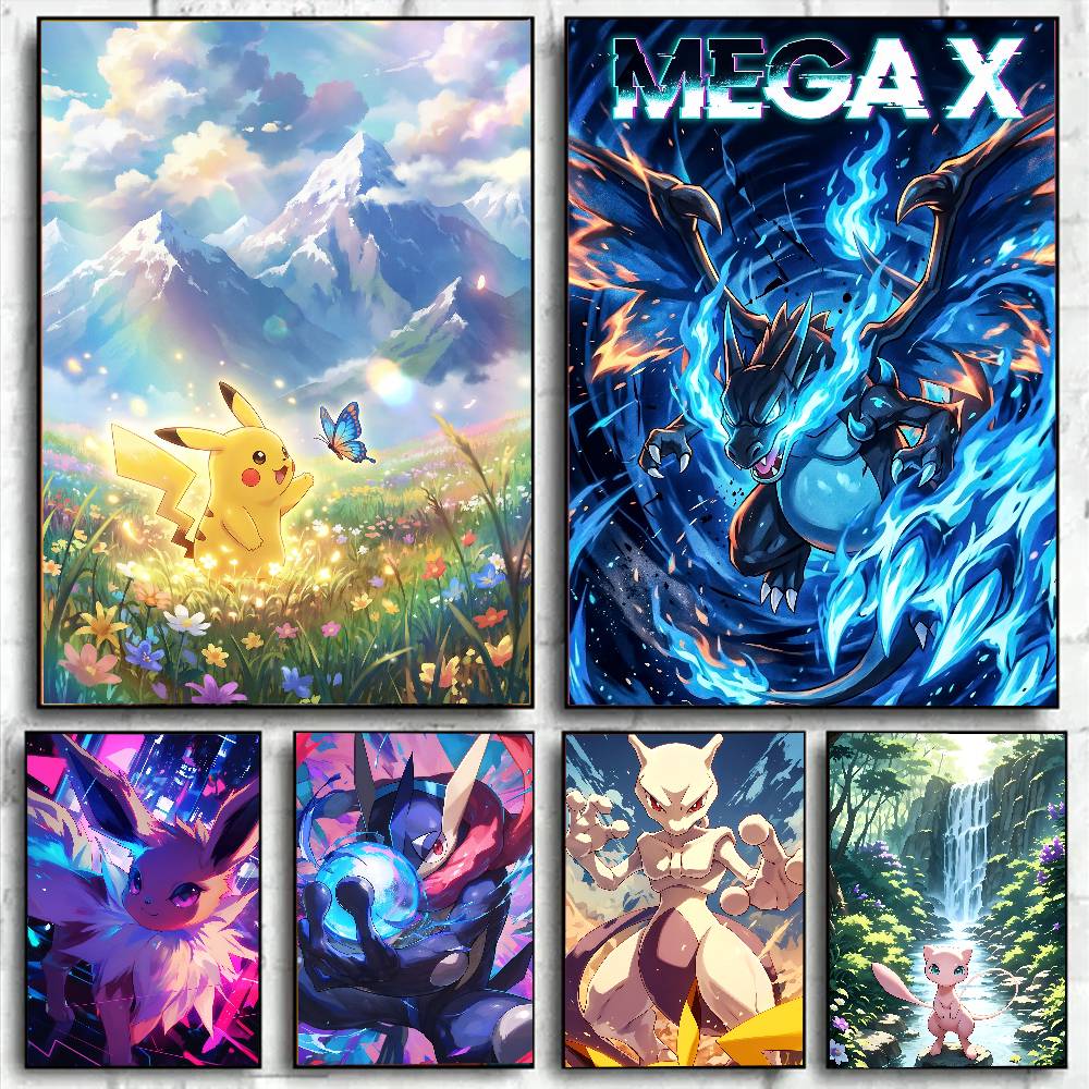 Pokemon Anime Poster Eevee HD  - Resin Art Wall Decor recension och pris