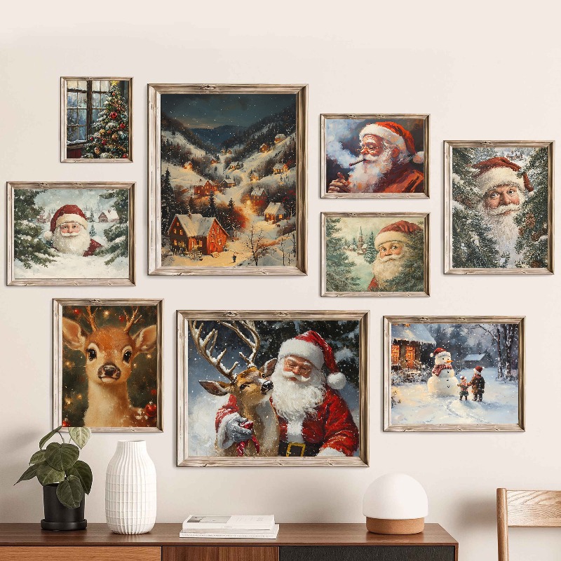 Vintage Christmas Wall Art Pri - Xmas Resin Art recension och pris