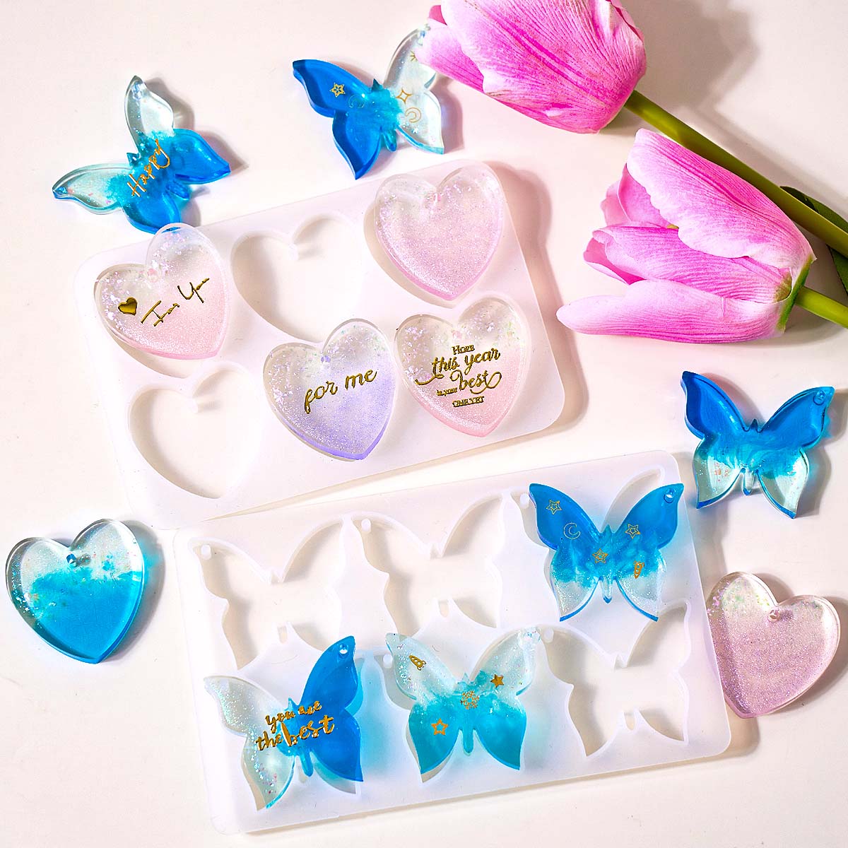 Six-hole with Holes Earring Si - Resin Art Letters recension och pris