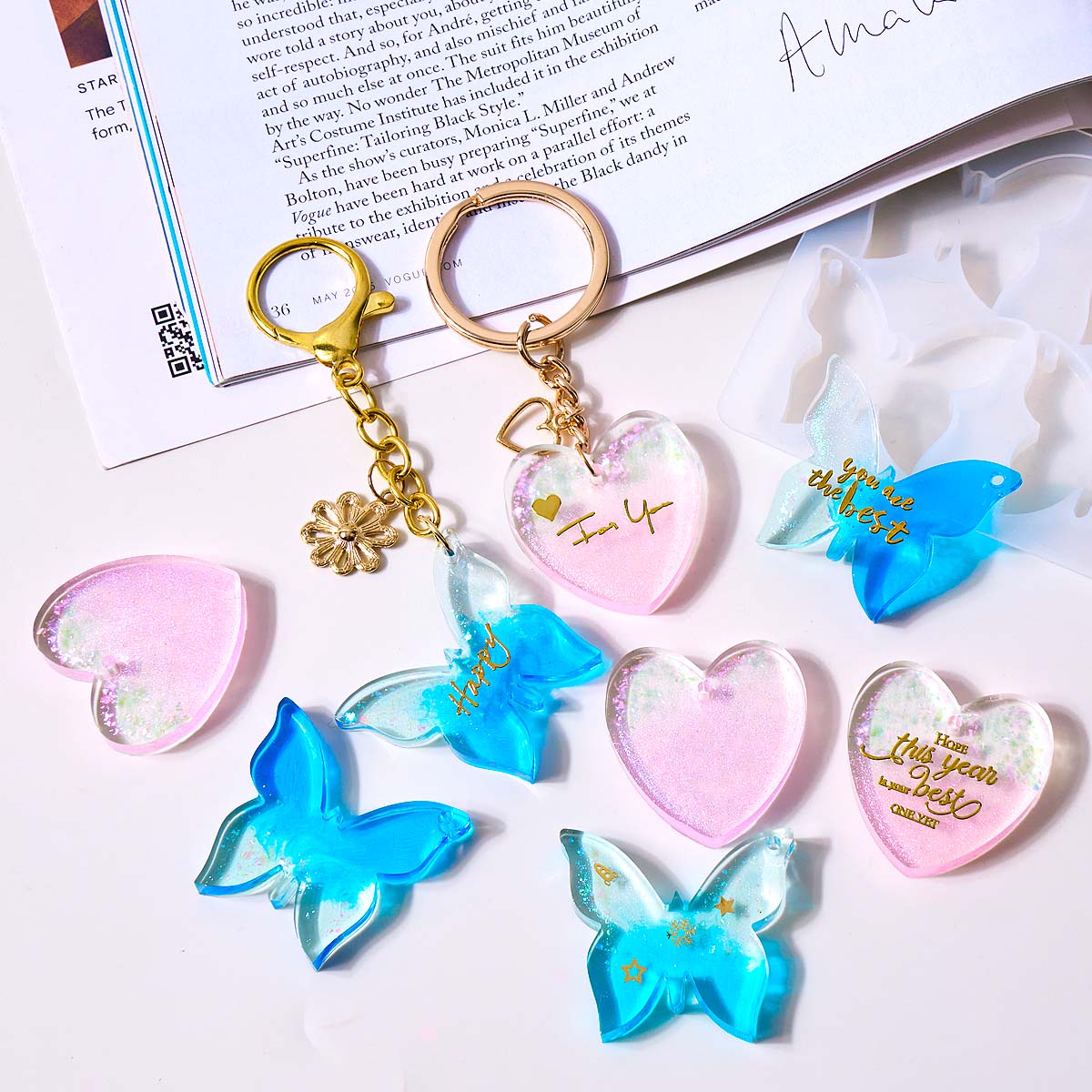 Six-hole with Holes Earring Si - Resin Art Letters recension och pris