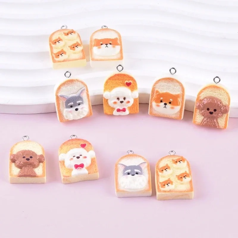 10Pcs Cute Toast Dog Resin Pen - Resin Art Materials Kit recension och pris