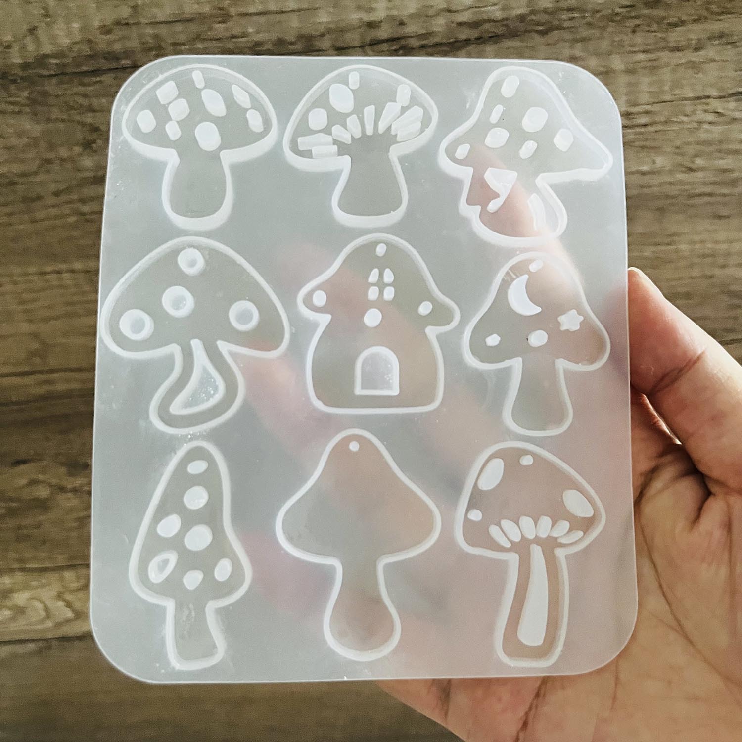 Multi Style Mushrooms Earring  - Resin Art Letters recension och pris