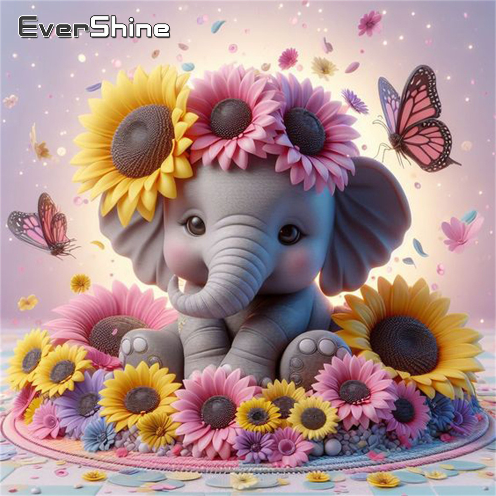 Evershine Elephant Diamond Pai - Resin Art For Beginners recension och pris