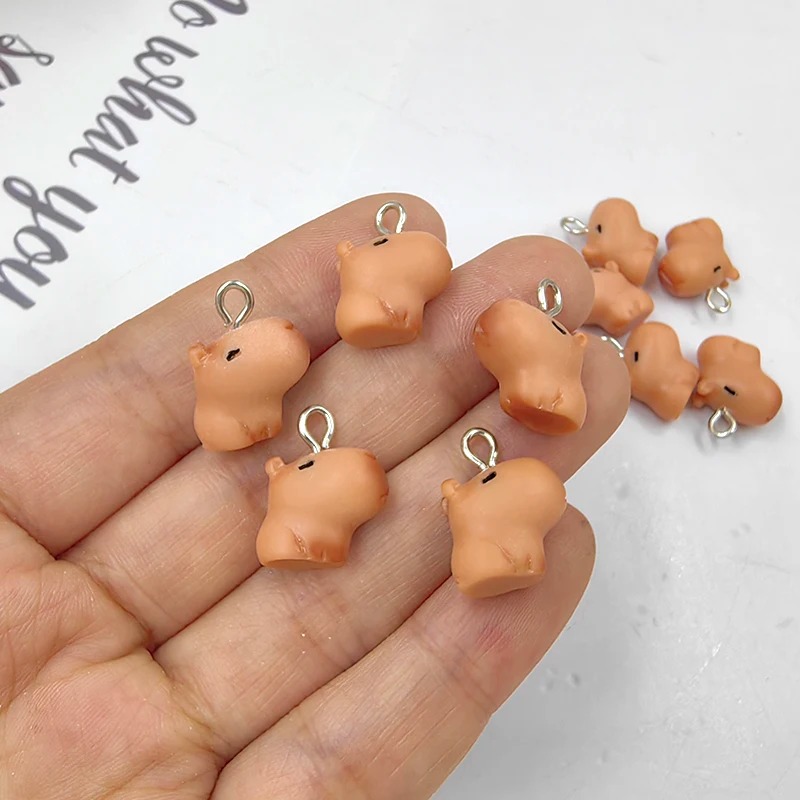 10pcs Cute Small Capybara Char - Resin Art Materials Kit recension och pris