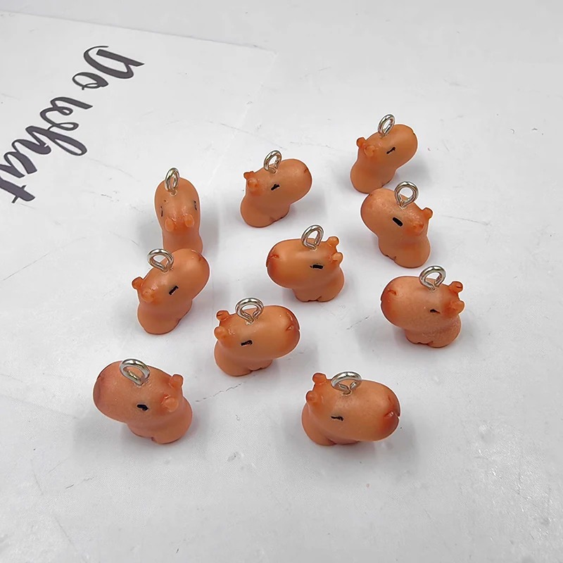 10pcs Cute Small Capybara Char - Resin Art Materials Kit recension och pris