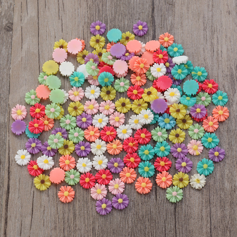 200Pcs 13Mm Resin Daisy Flower - Resin Art Flower recension och pris
