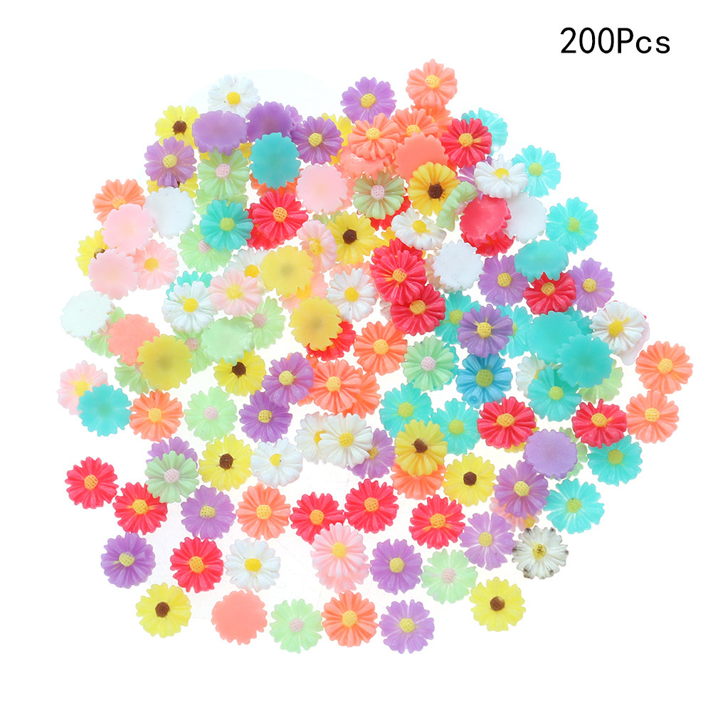 200Pcs 13Mm Resin Daisy Flower - Resin Art Flower recension och pris
