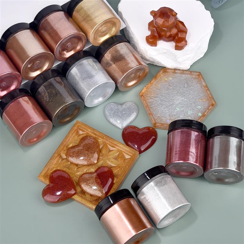 50g Shimmer Metallic Gold Silv - Resin Art Letters recension och pris