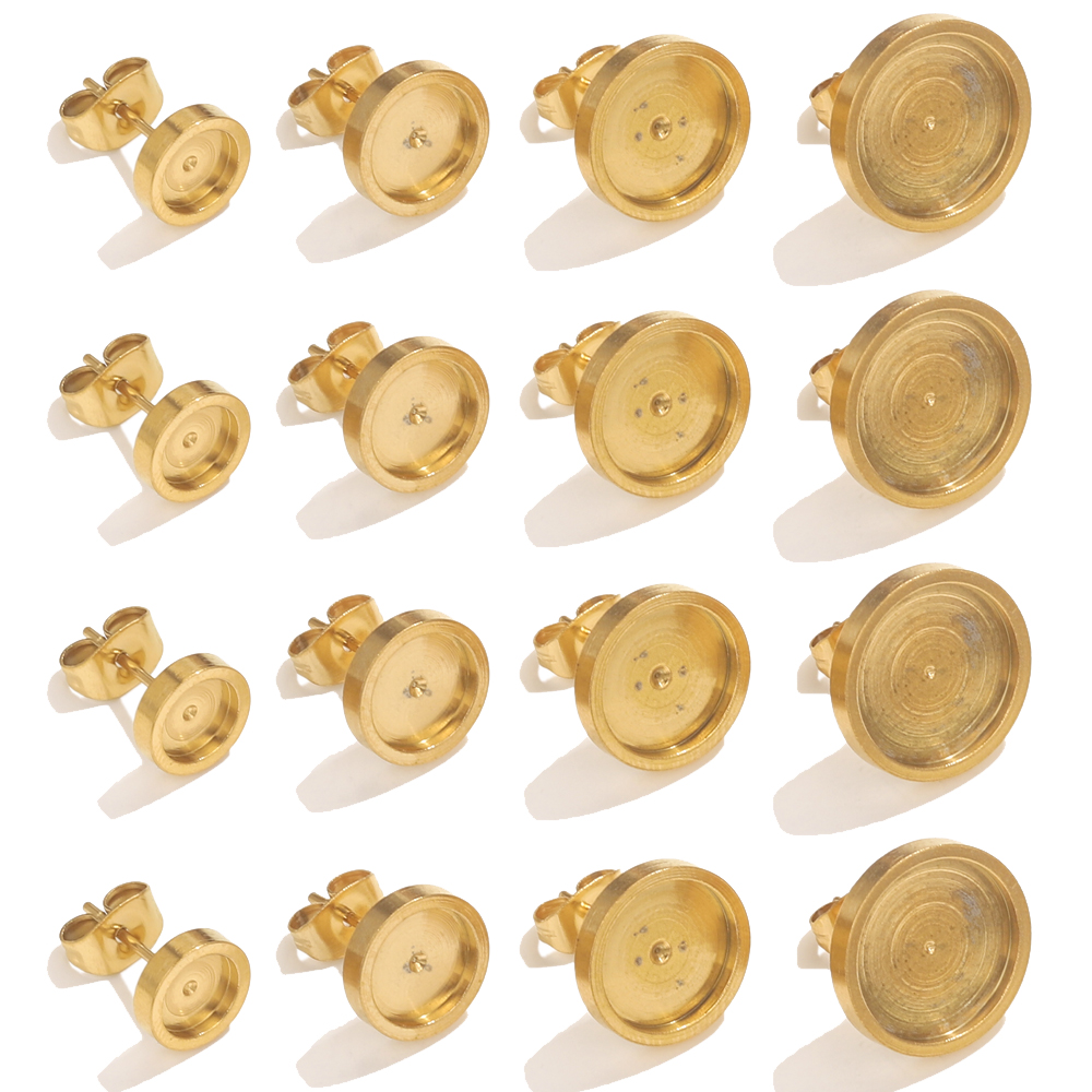 10pcs Stainless Steel Gold Ear - Resin Art Materials Kit recension och pris