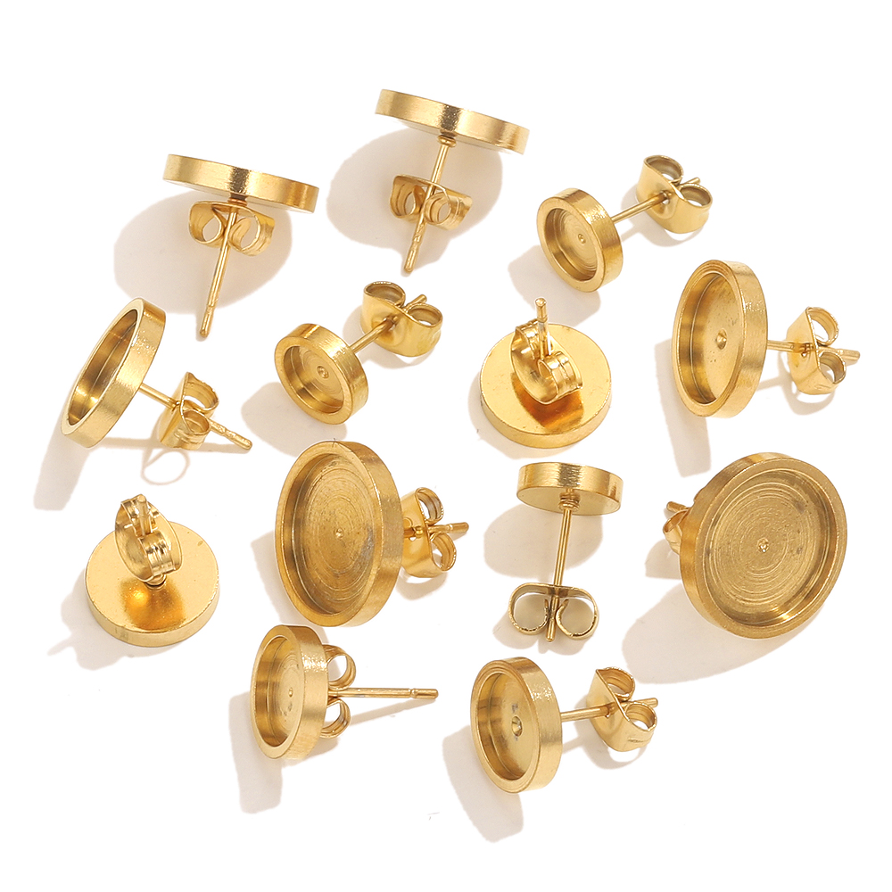 10pcs Stainless Steel Gold Ear - Resin Art Materials Kit recension och pris